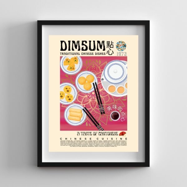 Dimsum Poster (Red) - Image 2