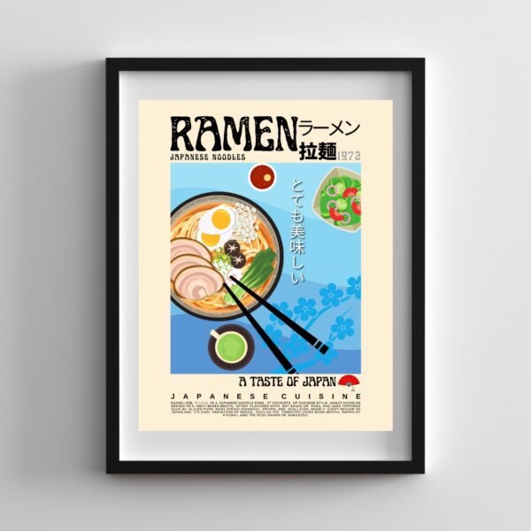 Ramen Blue Poster (Japanese) - Image 2