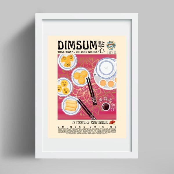 Dimsum Poster (Red) - Image 4