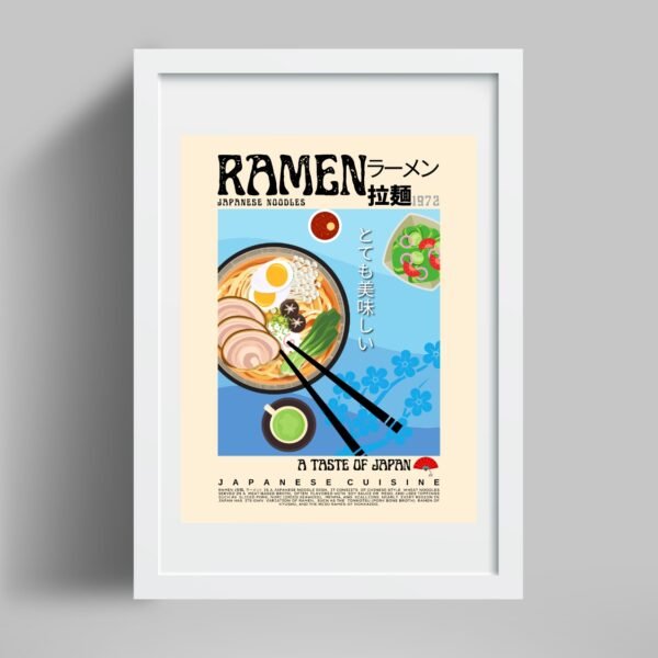 Ramen Blue Poster (Japanese) - Image 4