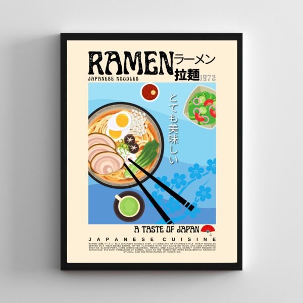 Ramen Blue Poster (Japanese) - Image 6